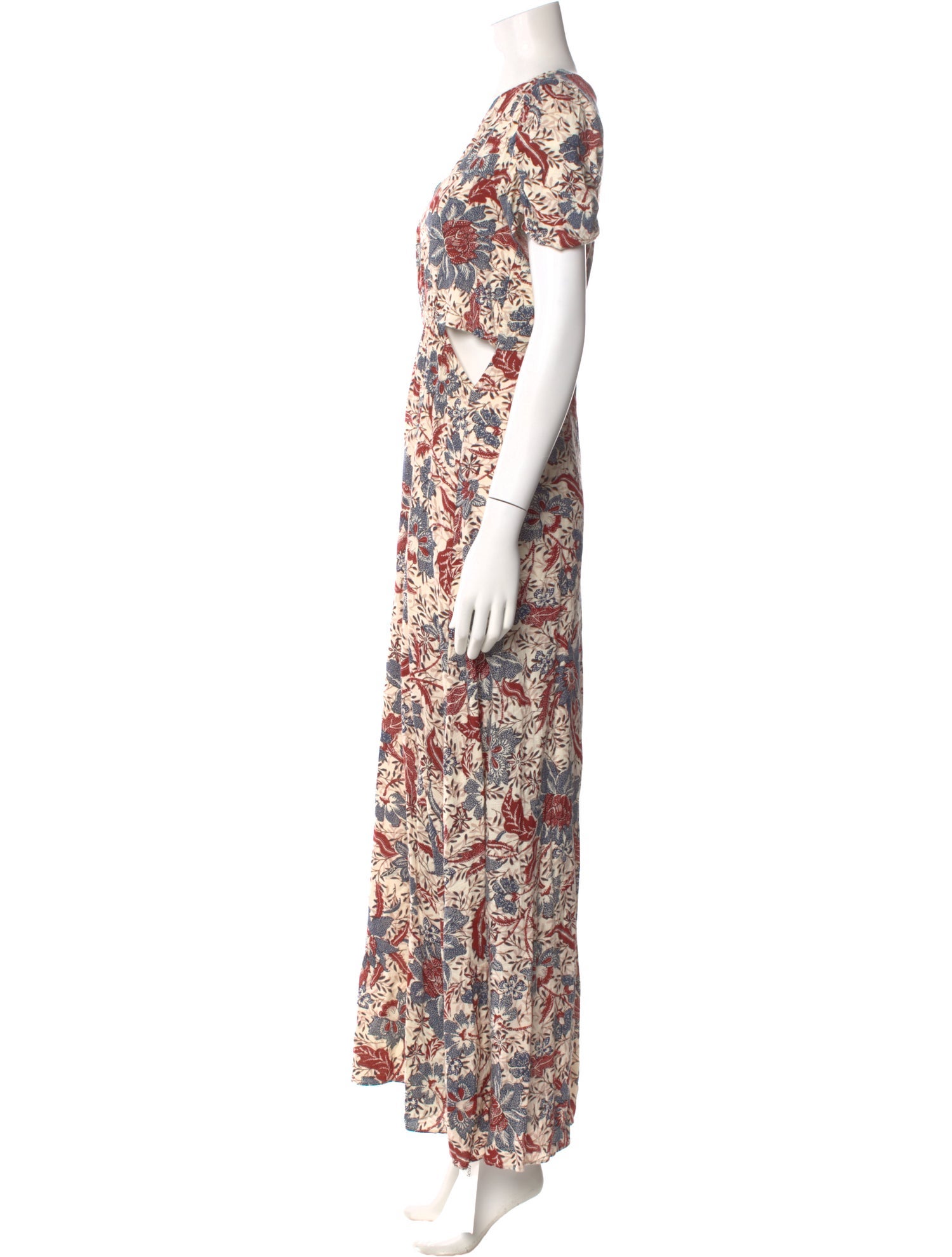 Walter Baker Floral Print Long Dress