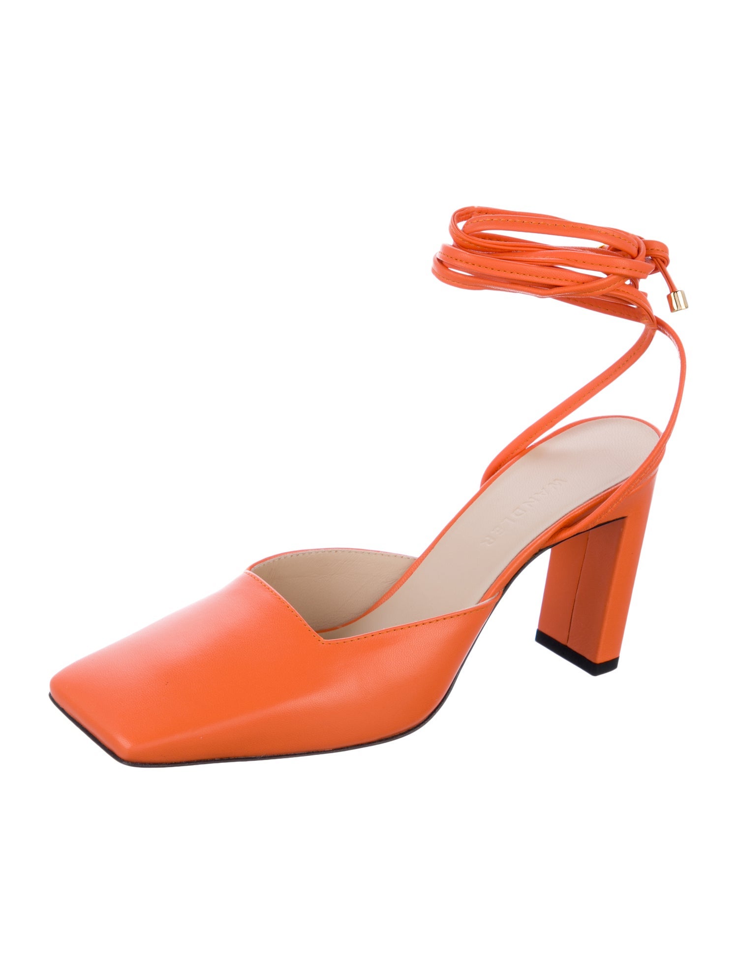 WANDLER Leather Slingback Pumps