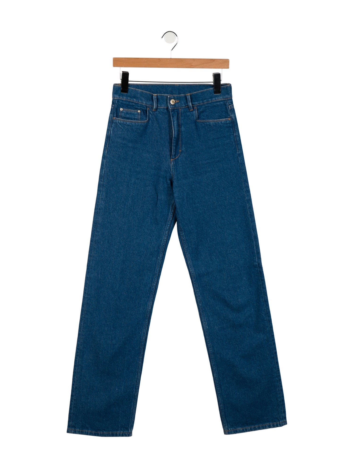 WANDLER High-Rise Straight Leg Jeans