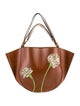 WANDLER Leather Top Handle Bag