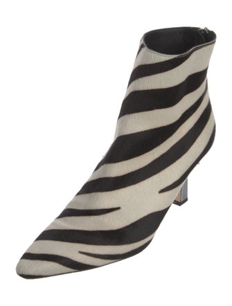 WANDLER Ponyhair Printed Sock Boots