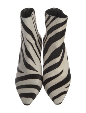 WANDLER Ponyhair Printed Sock Boots