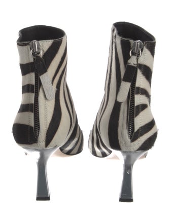 WANDLER Ponyhair Printed Sock Boots