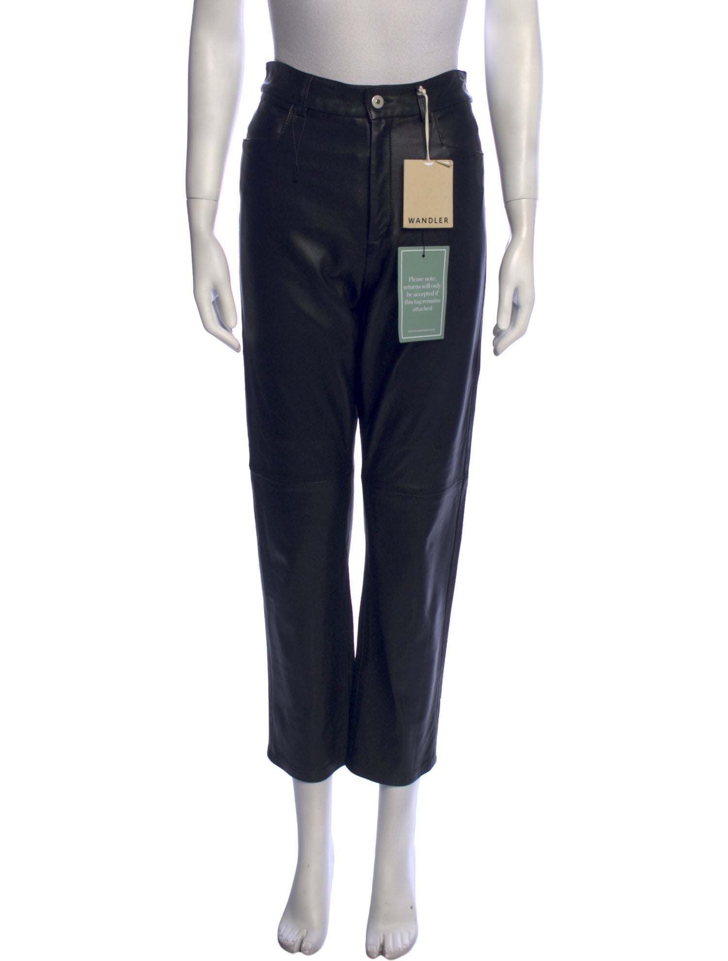 WANDLER Lamb Leather Straight Leg Pants w/ Tags