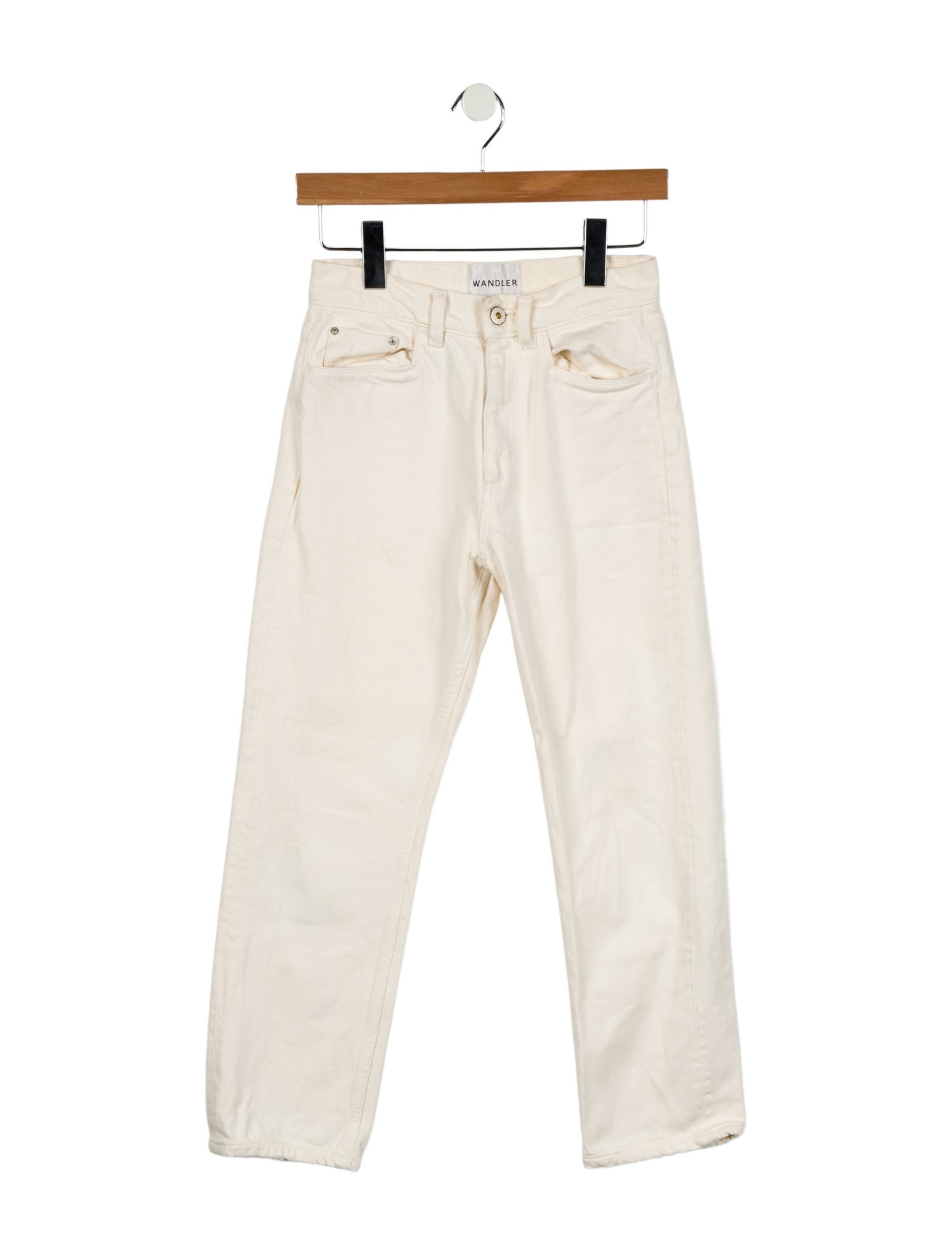 WANDLER Mid-Rise Straight Leg Jeans