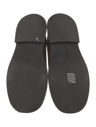 WANDLER Suede Faux Fur Trim Mules