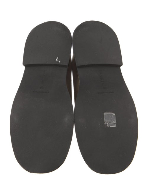 WANDLER Suede Faux Fur Trim Mules