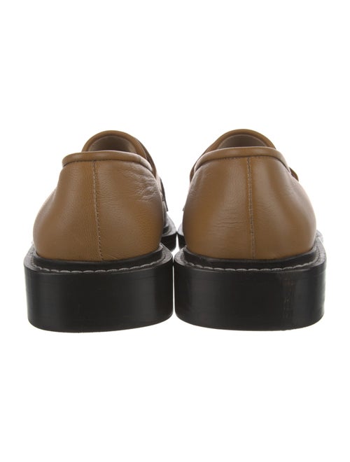 WANDLER Leather Fringe Trim Accent Loafers