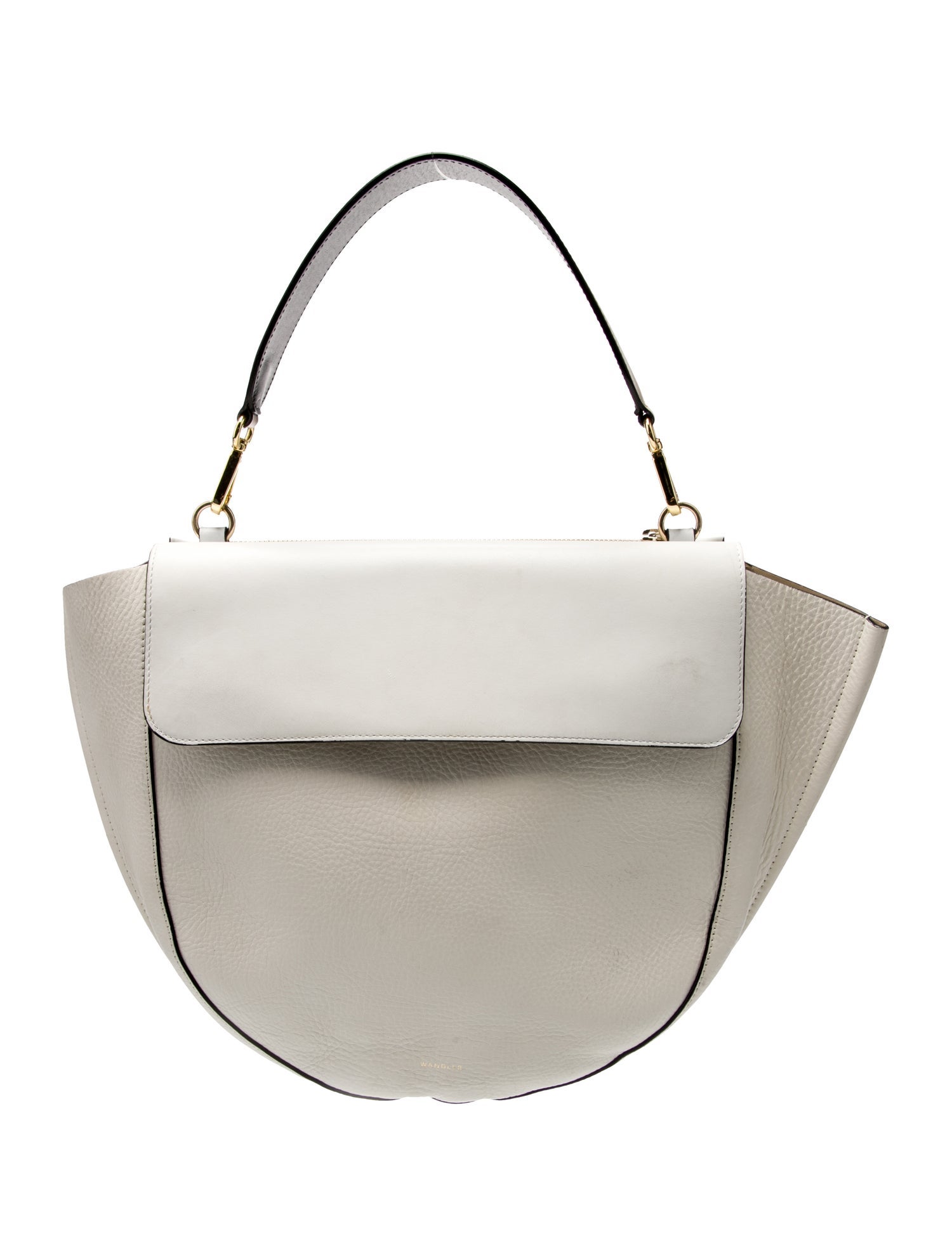 WANDLER Leather Top Handle Bag