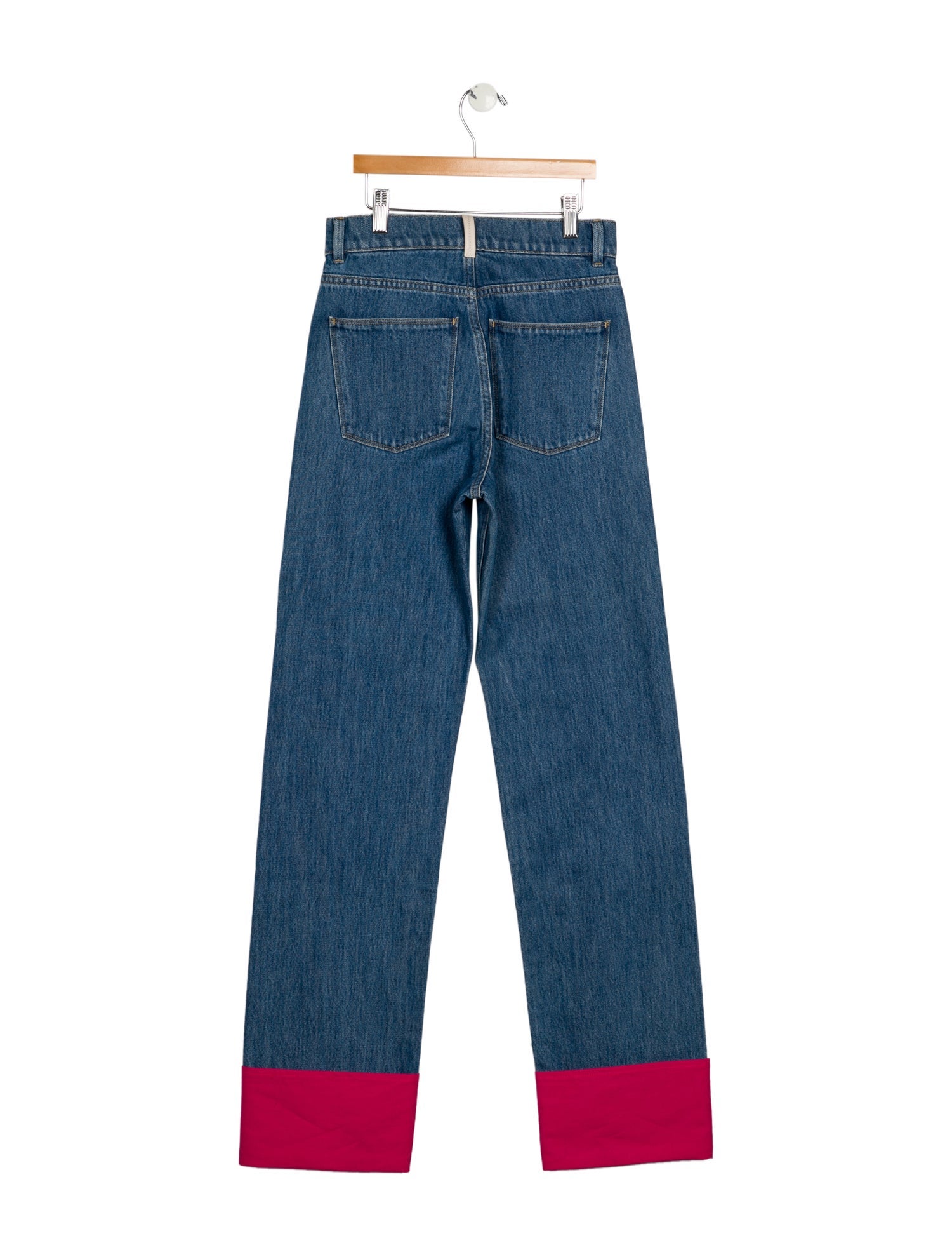 WANDLER High-Rise Straight Leg Jeans