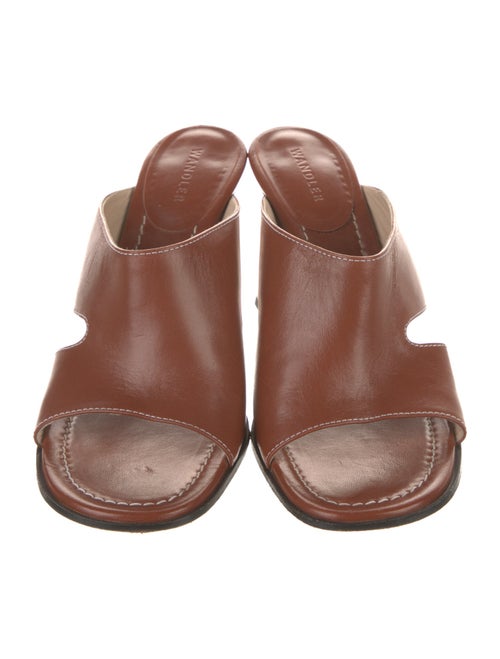 WANDLER Leather Cutout Accent Slides