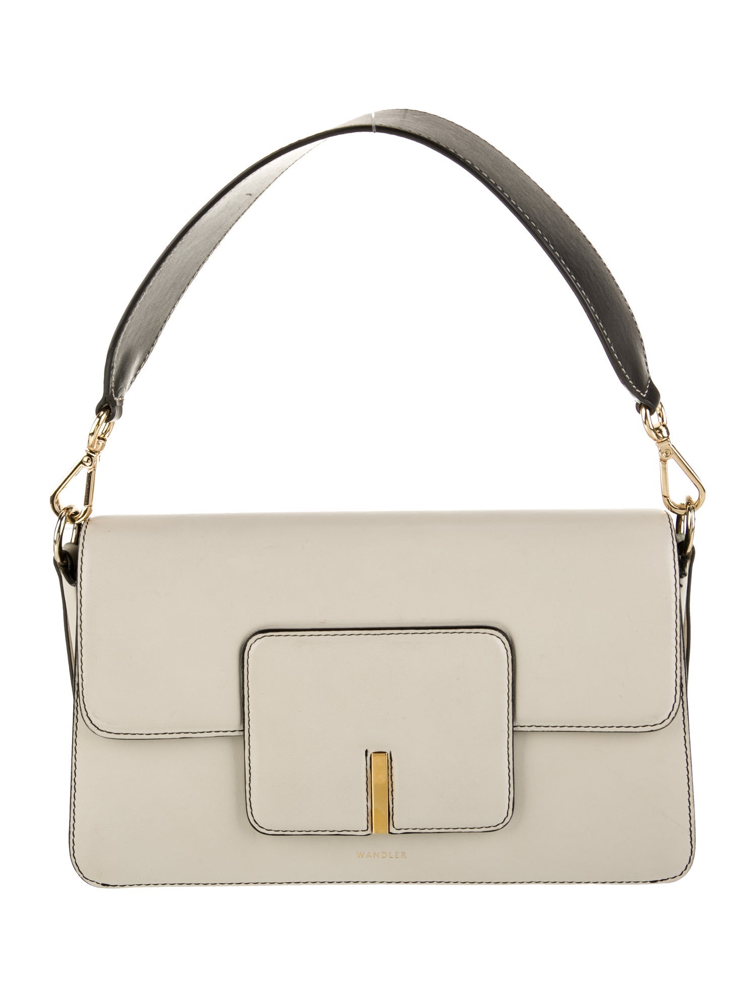 WANDLER Leather Top Handle Bag