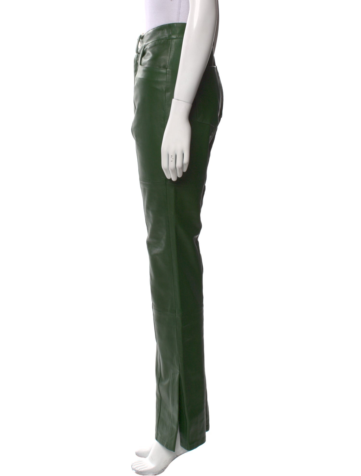 WANDLER Leather Straight Leg Pants