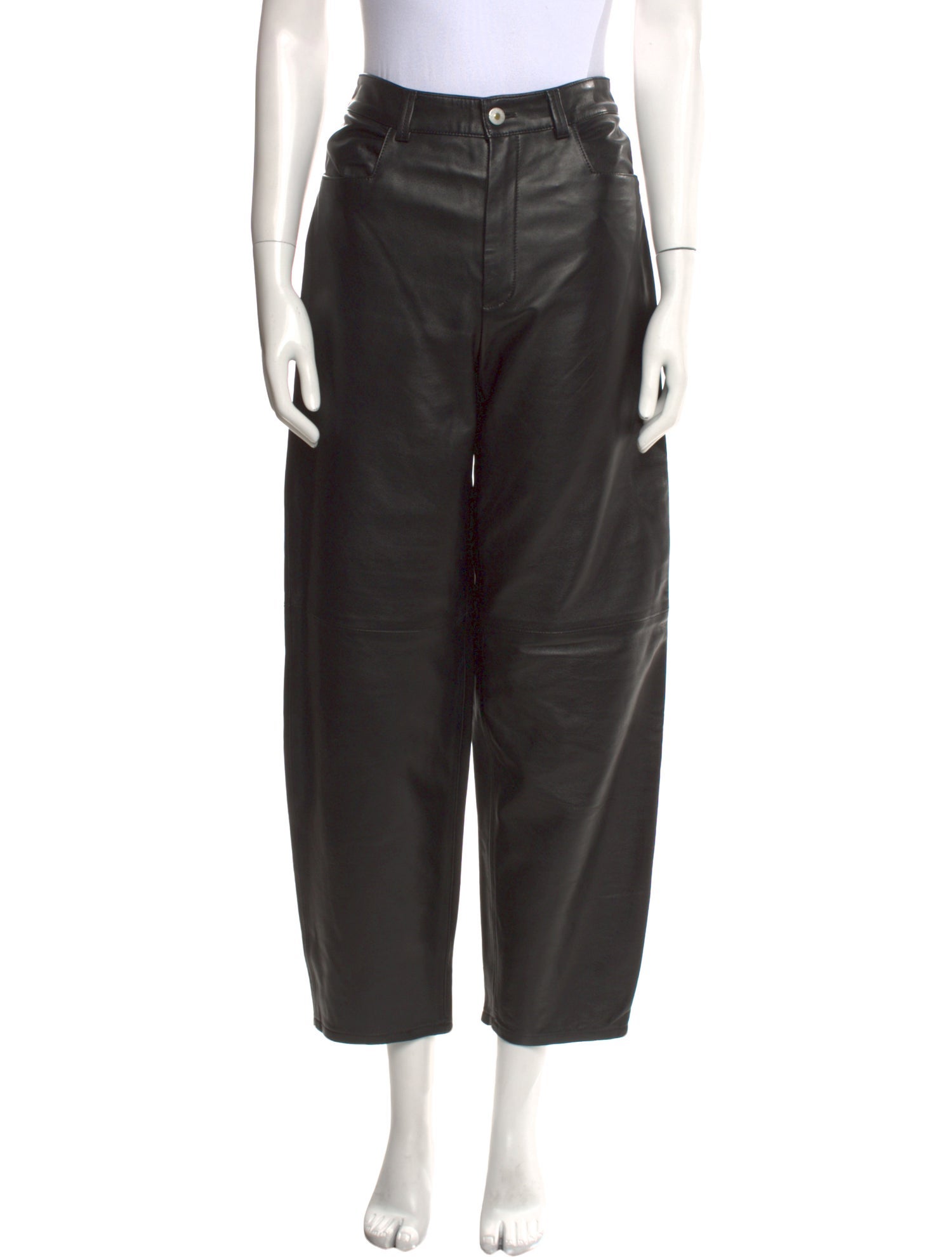 WANDLER Leather Straight Leg Pants