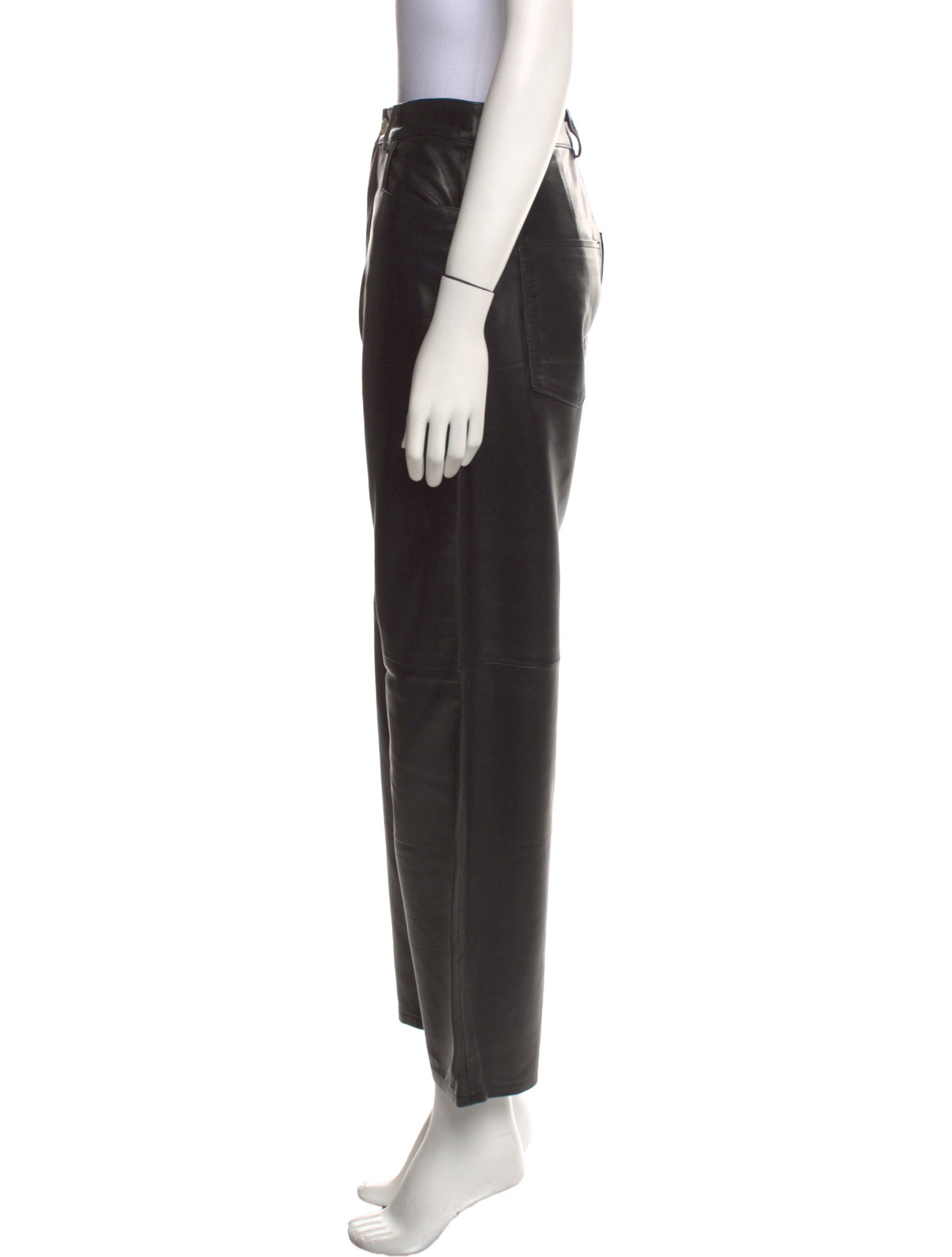 WANDLER Leather Straight Leg Pants