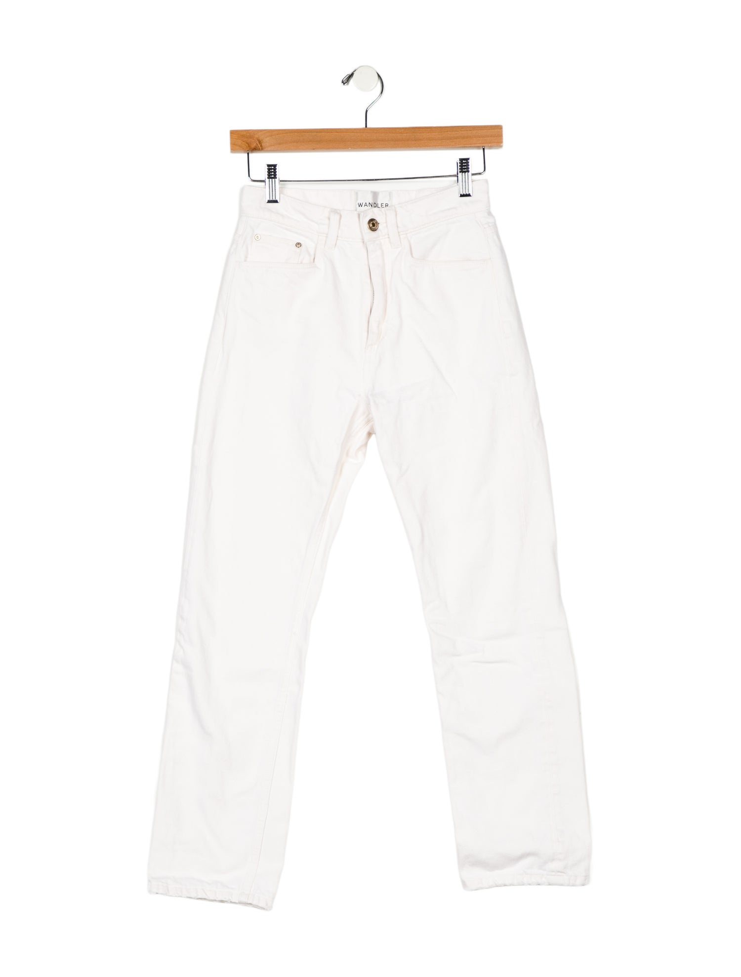 WANDLER High-Rise Straight Leg Jeans