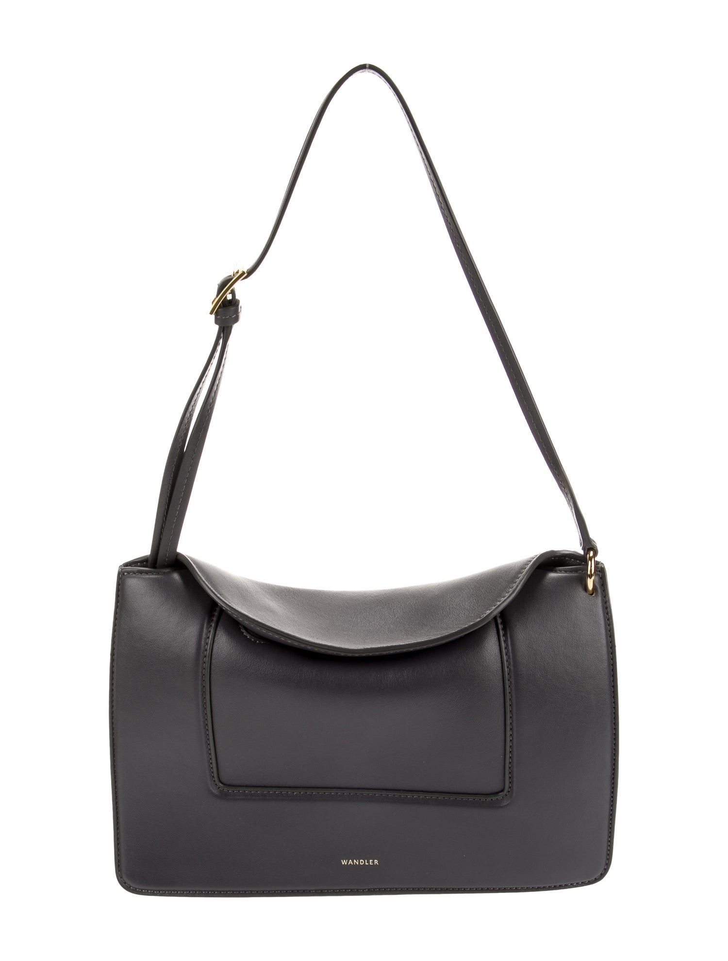 WANDLER Leather Top Handle Bag