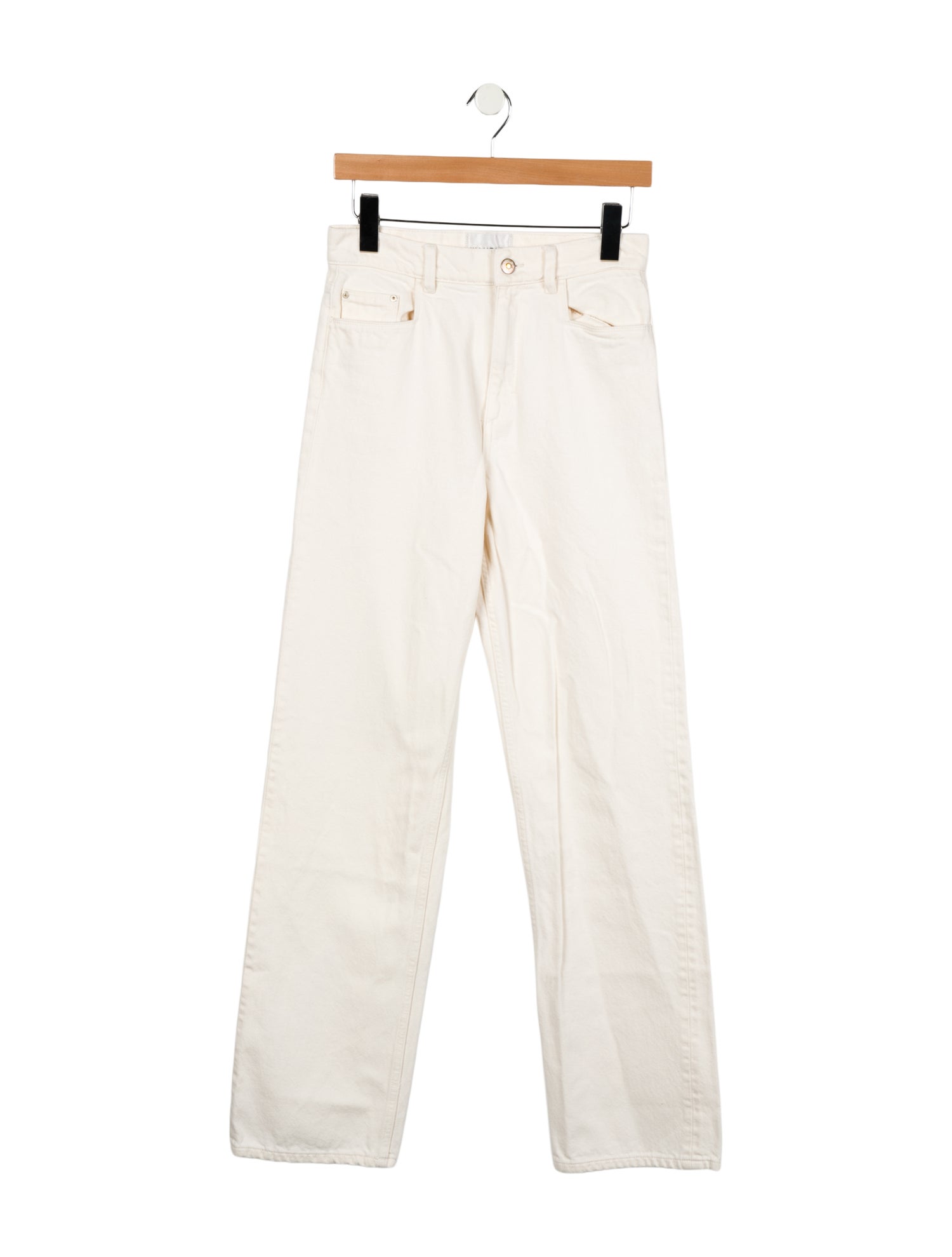 WANDLER High-Rise Straight Leg Jeans