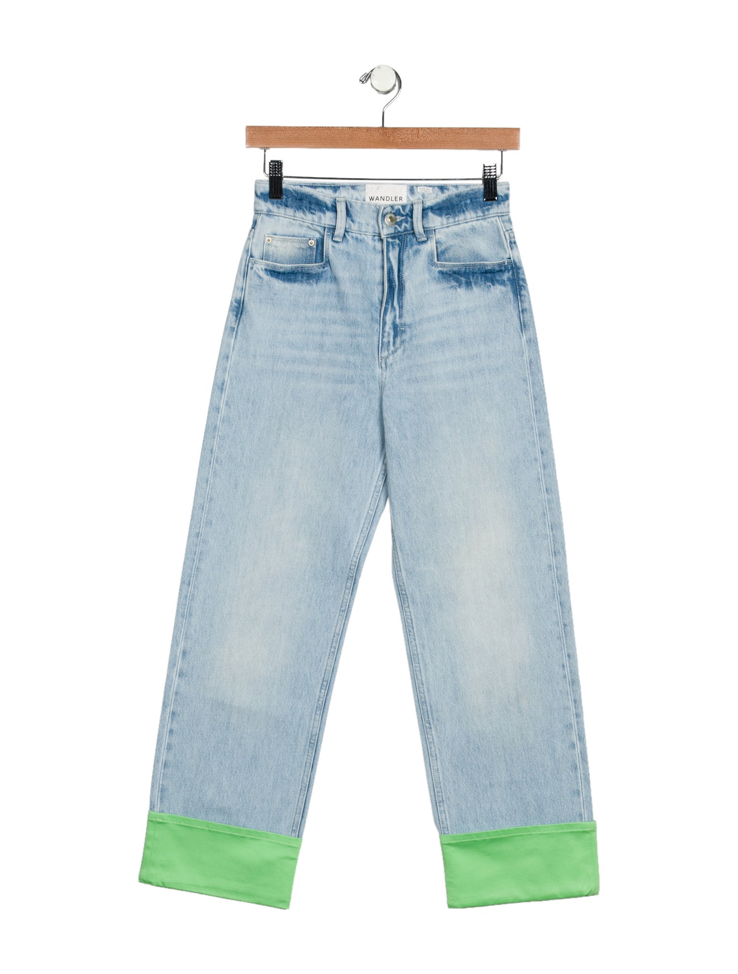 WANDLER High-Rise Straight Leg Jeans