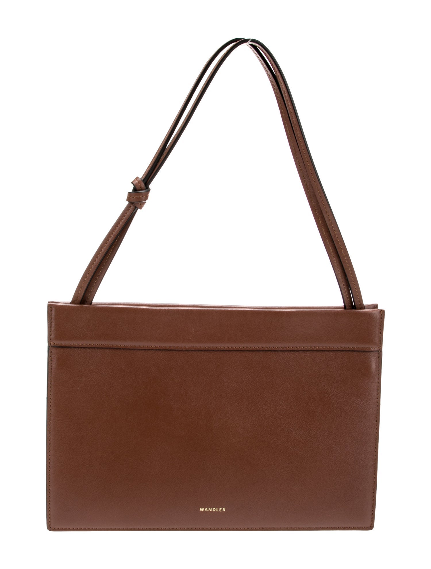 WANDLER Leather Top Handle Bag