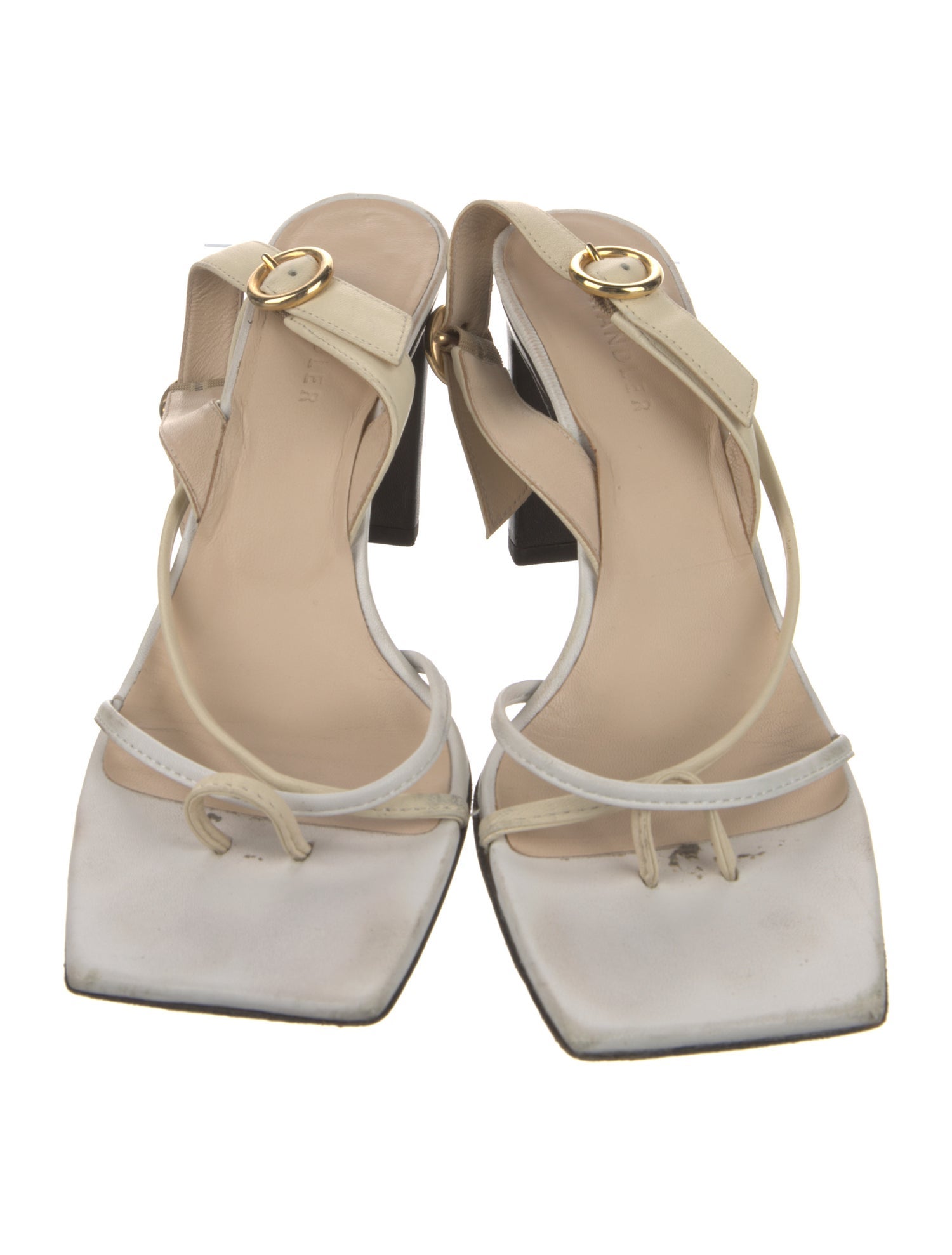 WANDLER Leather Slingback Sandals