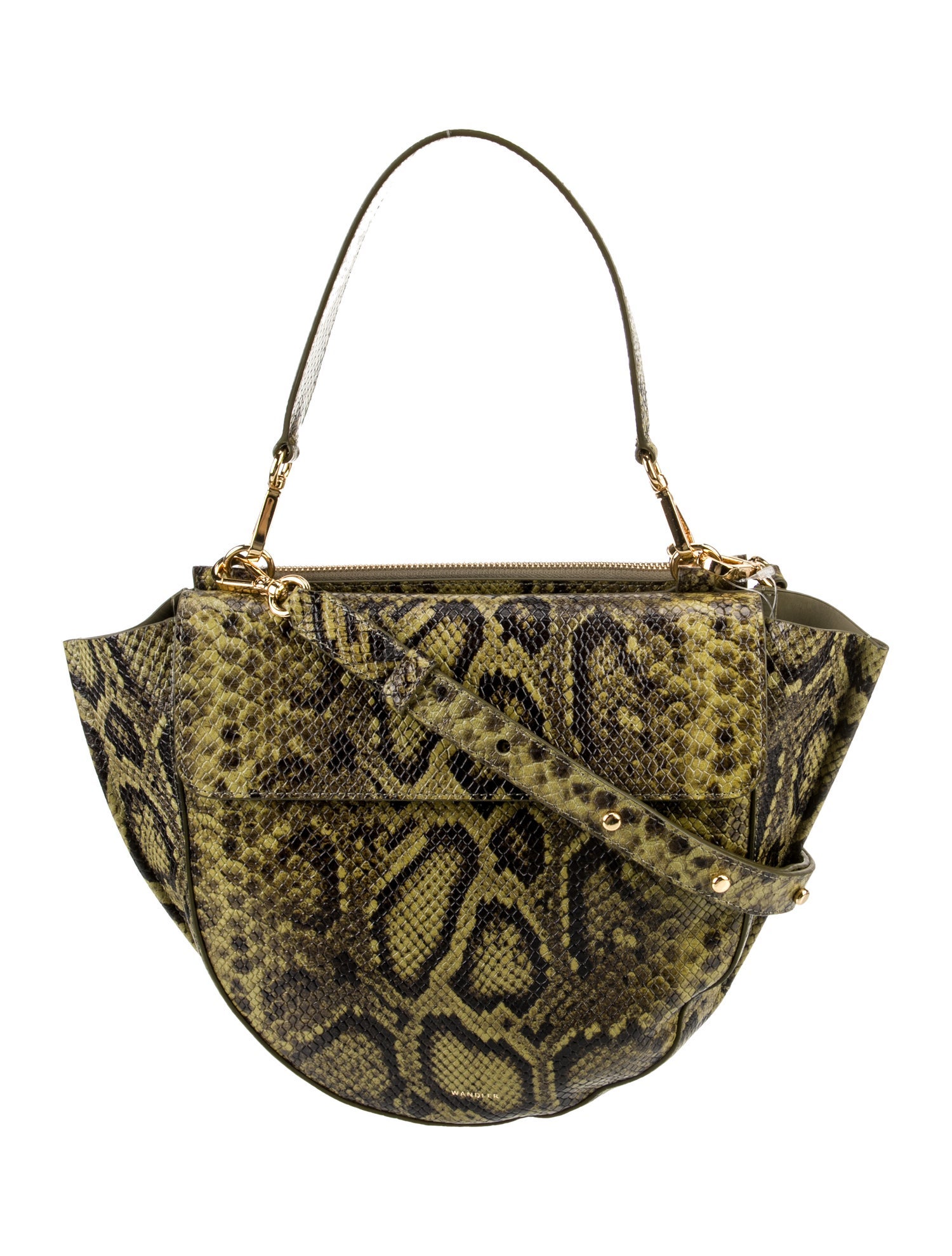 WANDLER Embossed Leather Shoulder Bag w/ Tags