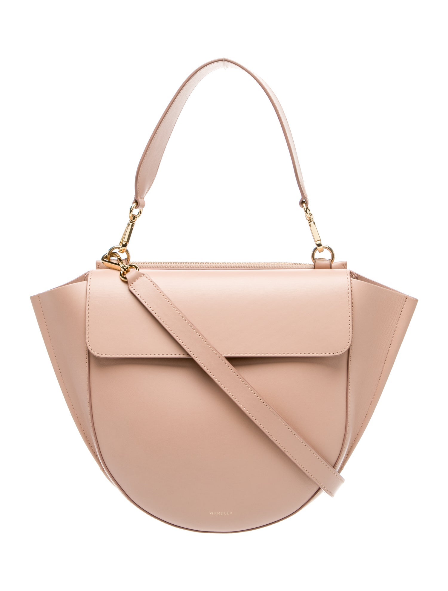 WANDLER Leather Top Handle Bag