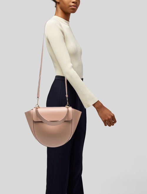 WANDLER Leather Top Handle Bag