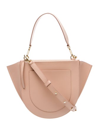 WANDLER Leather Top Handle Bag