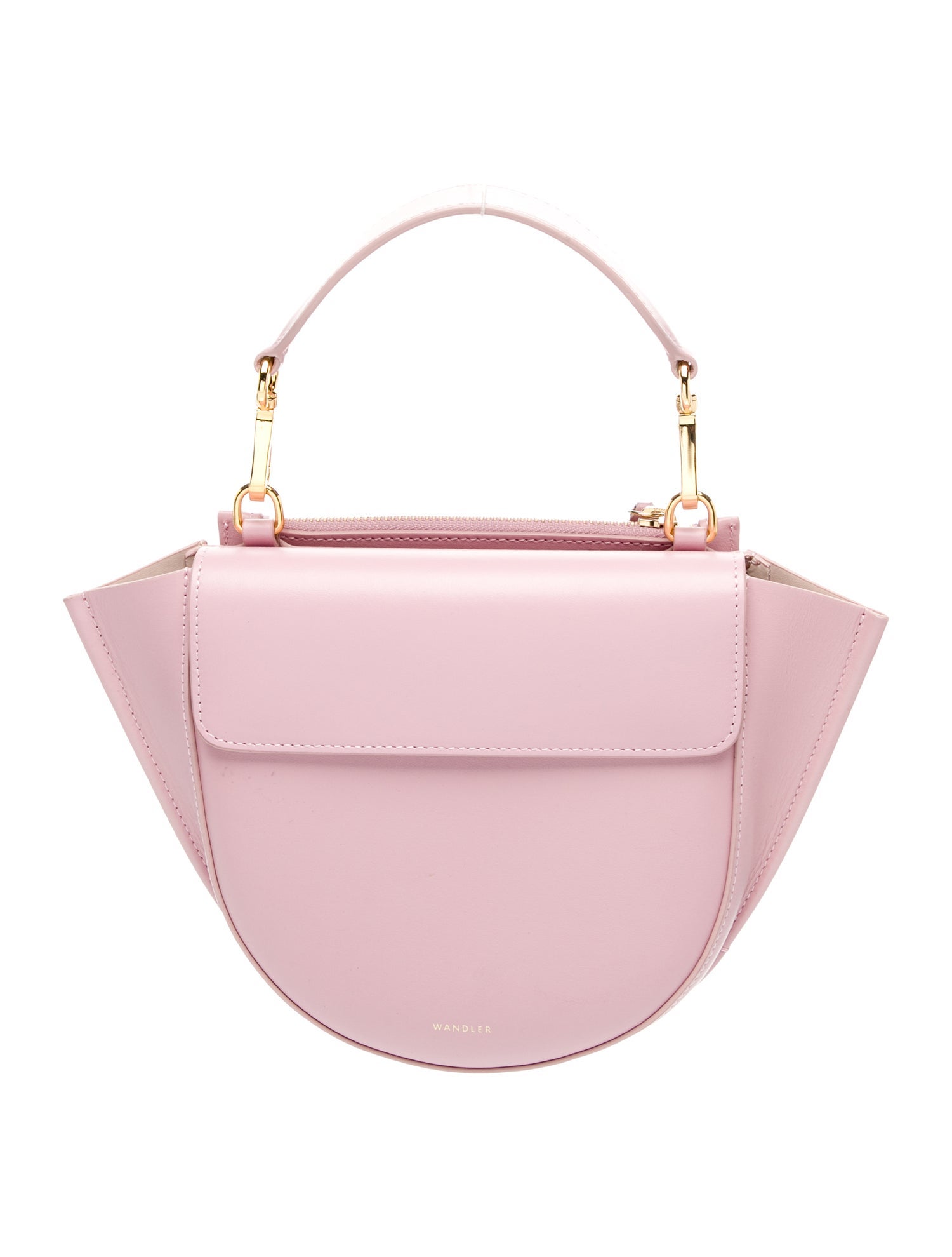 WANDLER Leather Top Handle Bag