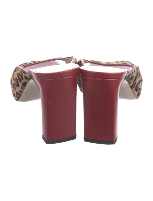 WANDLER Ponyhair Animal Print Slides