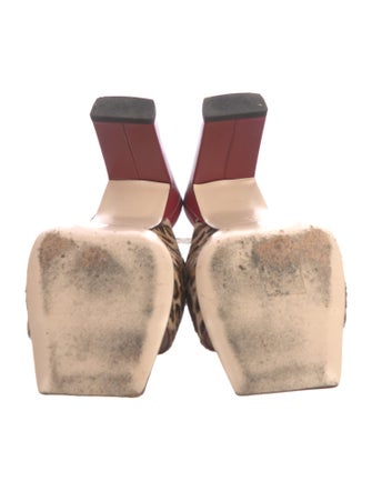 WANDLER Ponyhair Animal Print Slides