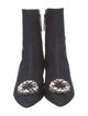 WANDLER Denim Crystal Embellishments Boots