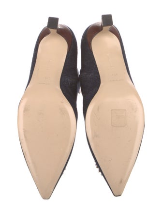 WANDLER Denim Crystal Embellishments Boots