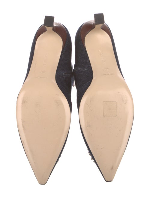 WANDLER Denim Crystal Embellishments Boots