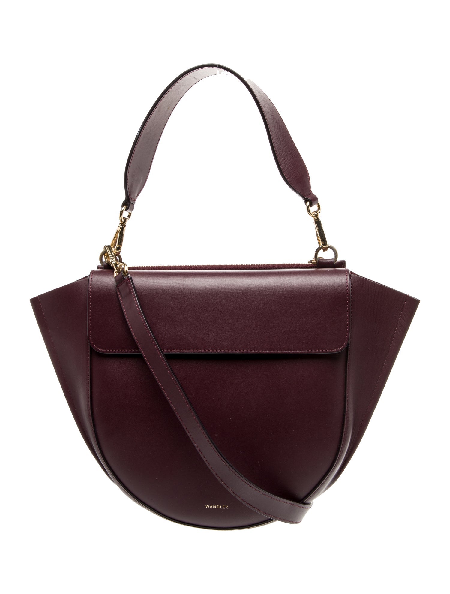 WANDLER Leather Top Handle Bag