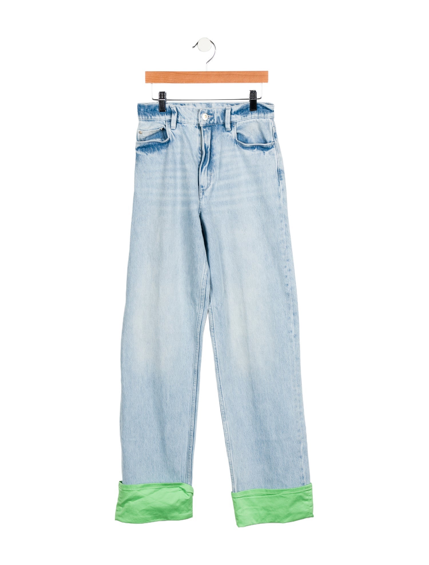 WANDLER High-Rise Straight Leg Jeans