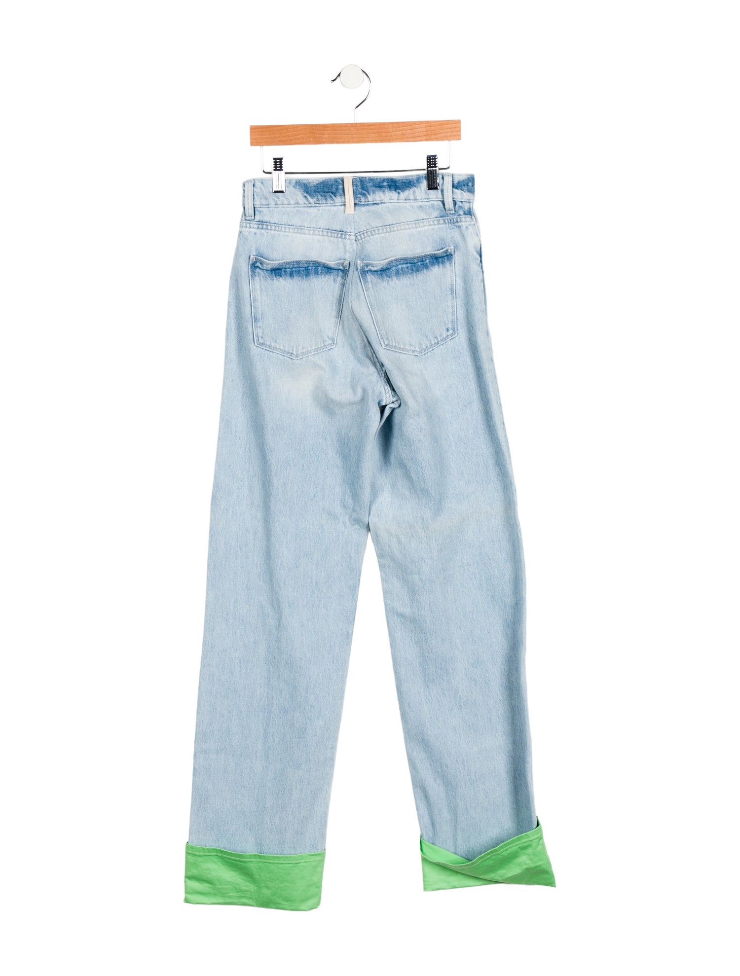 WANDLER High-Rise Straight Leg Jeans