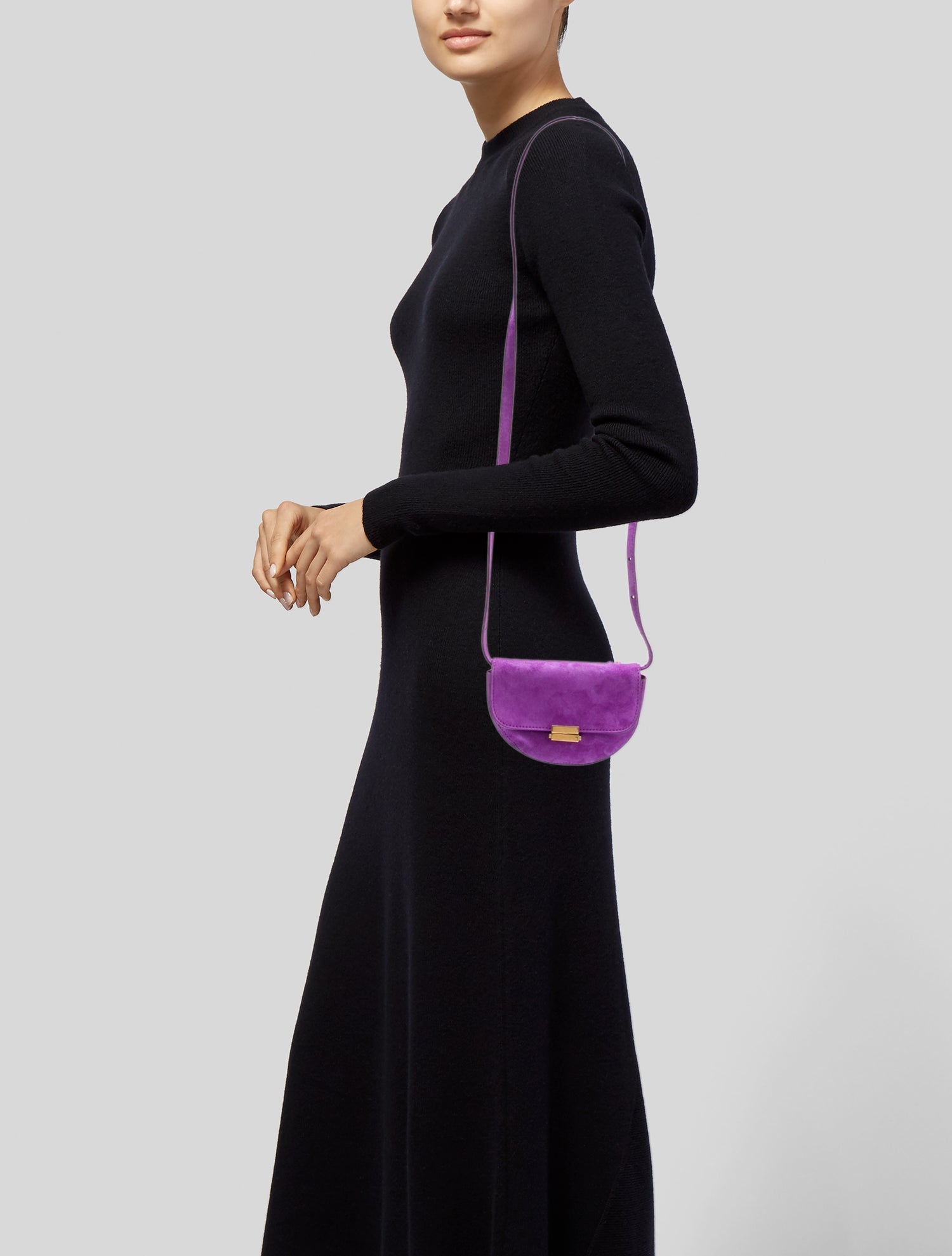 WANDLER Suede Crossbody Bag