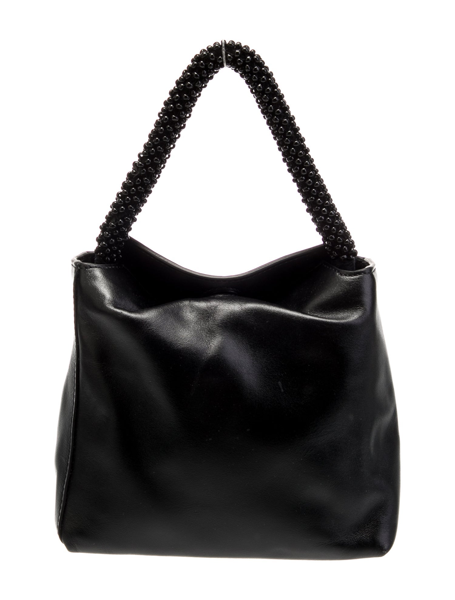 WANDLER Leather Top Handle Bag