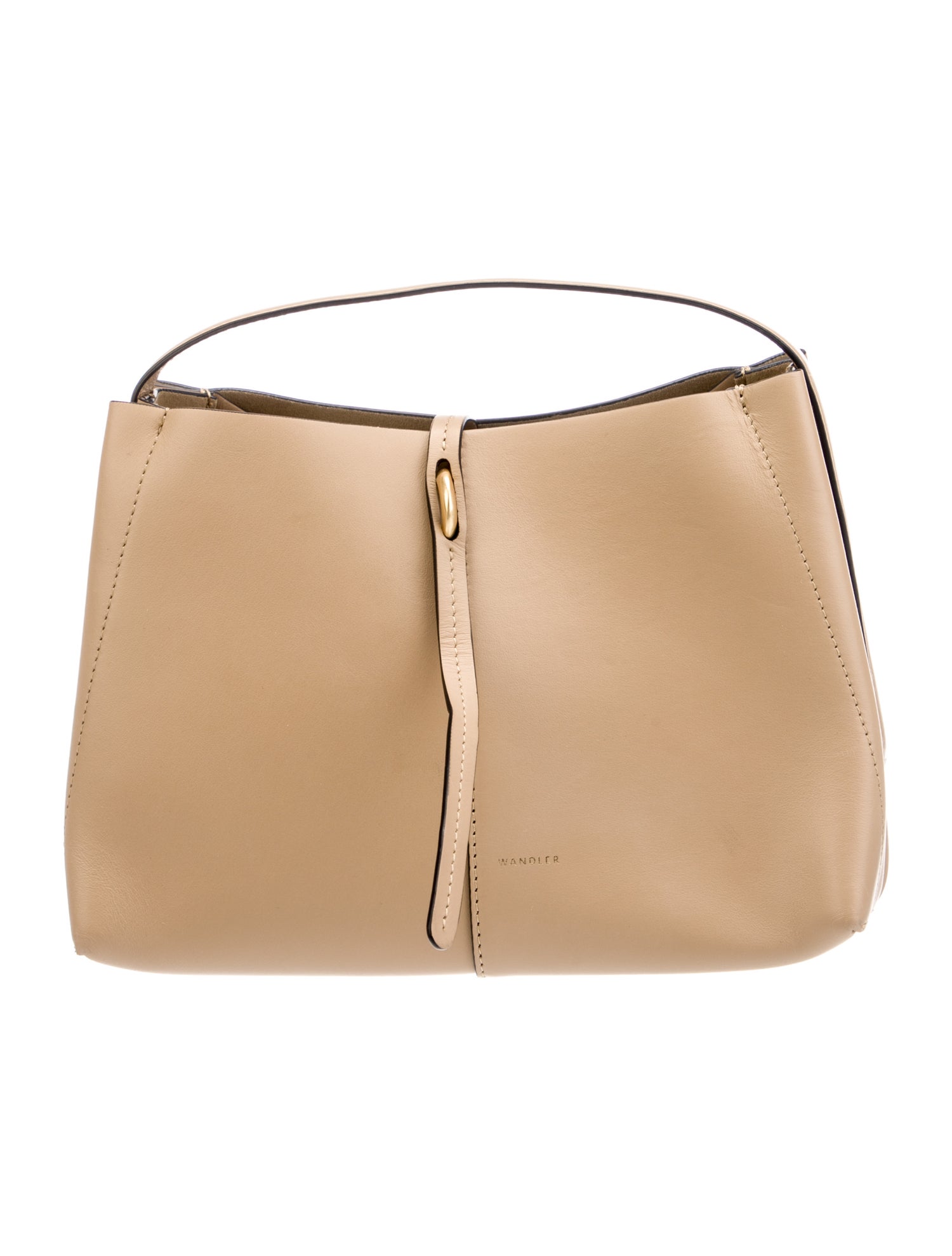 WANDLER Leather Top Handle Bag