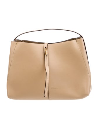 WANDLER Leather Top Handle Bag