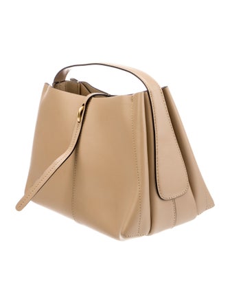 WANDLER Leather Top Handle Bag