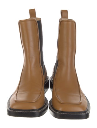 WANDLER Leather Colorblock Pattern Chelsea Boots