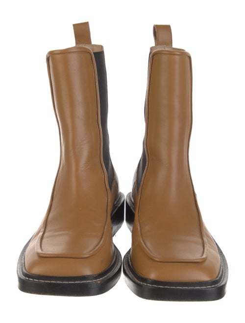 WANDLER Leather Colorblock Pattern Chelsea Boots