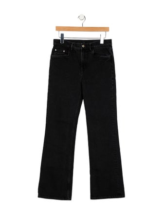 WANDLER Mid-Rise Wide Leg Jeans