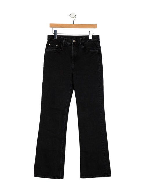 WANDLER Mid-Rise Wide Leg Jeans