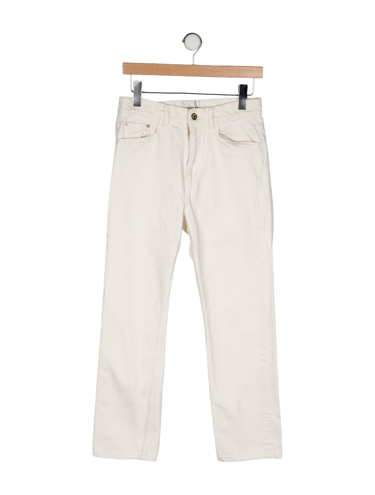 WANDLER Mid-Rise Straight Leg Jeans