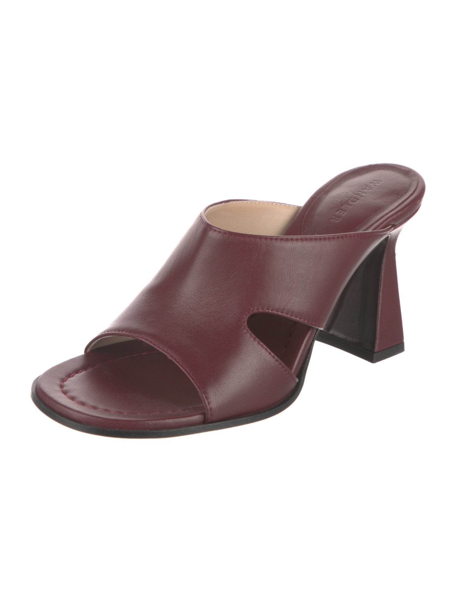 WANDLER Leather Cutout Accent Slides
