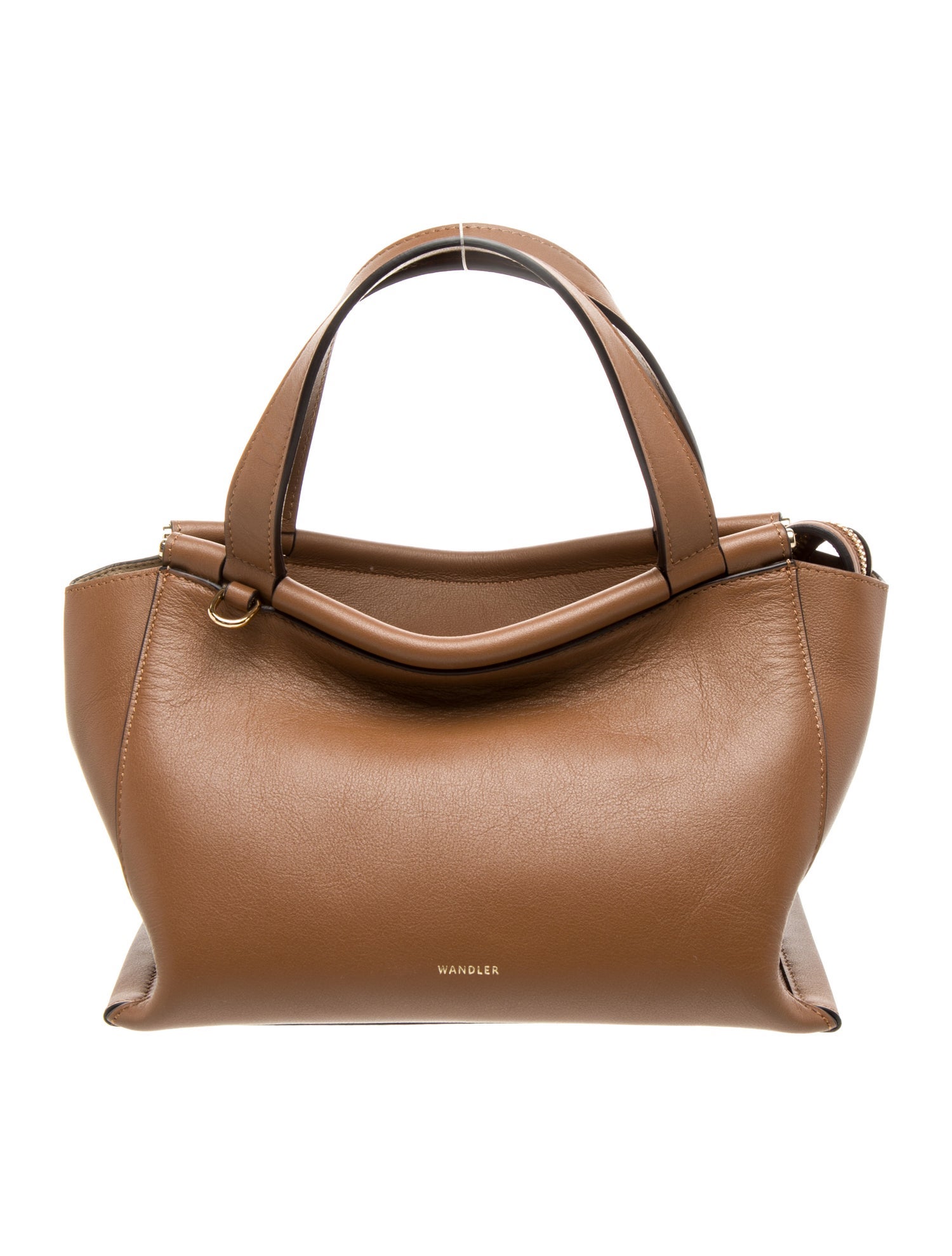 WANDLER Leather Top Handle Bag